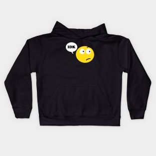 IDK Emoji Face Kids Hoodie